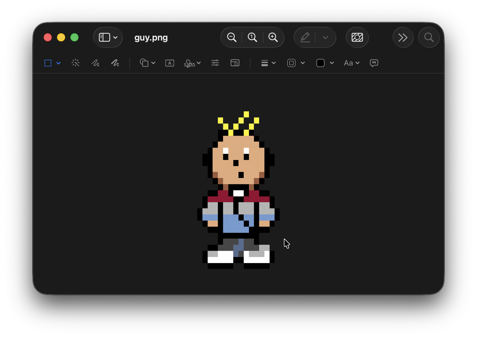 The first sprite for the current iteration of VYCE