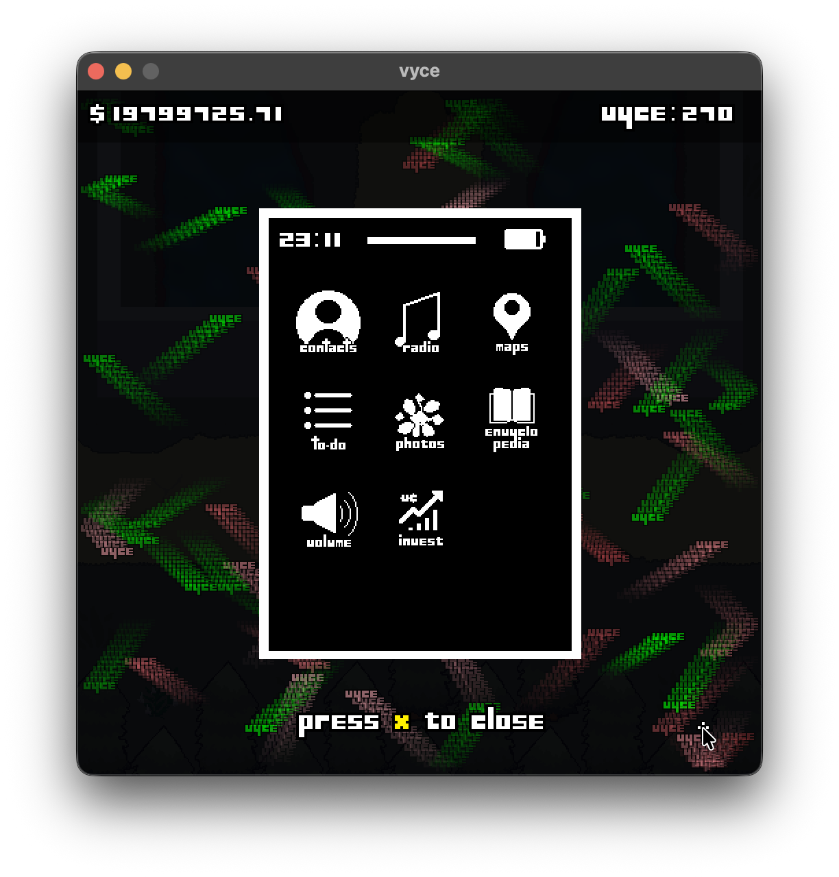 VYCE xPhone with Envyclopedia app
